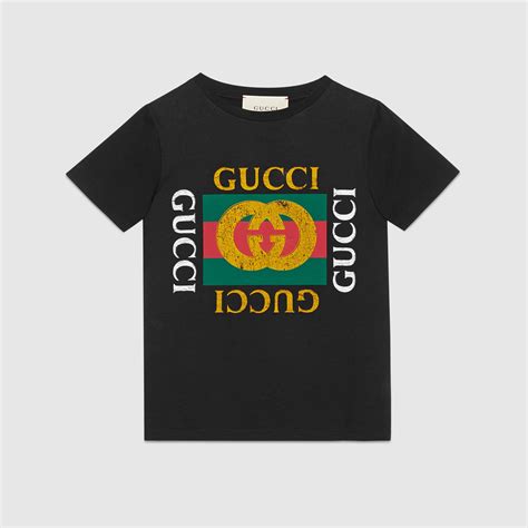 children's cotton t-shirt with gucci logo size 12